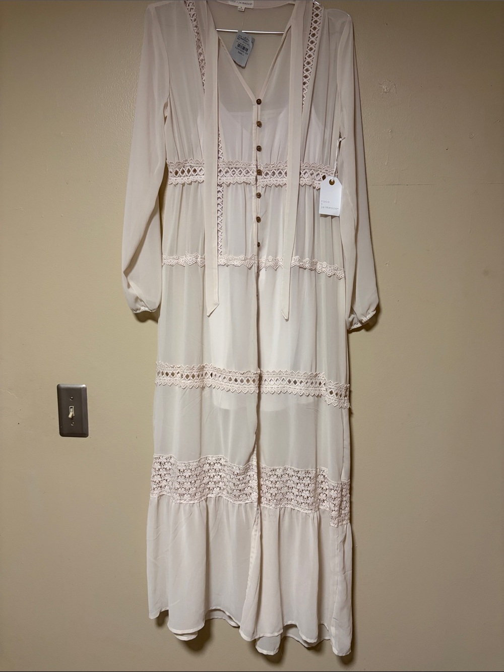 coco & jaimeson bohemian dress stunning size small NWT